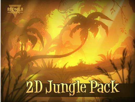 unity 2D场景资源 2D Jungle Pack