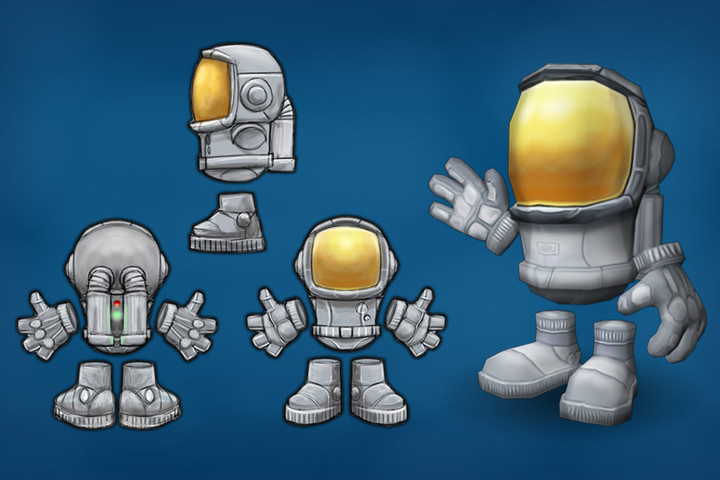 宇航员模型Smoo Astronaunt Character