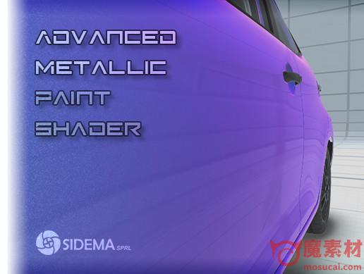 高级金属漆着色的着色器Unity素材资源 Advanced Metallic Paint Shader v1.0