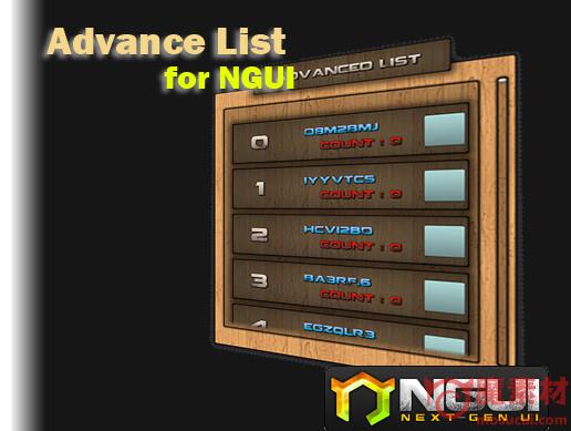 AdvanceList for NGUI v1.03