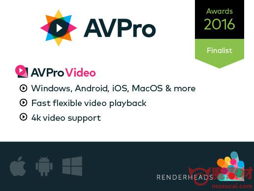 Unity3d 视频播放插件 AVProVideo