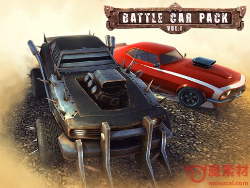 3D老爷车 复古战车 战车模型Battle Car Pack v1.0