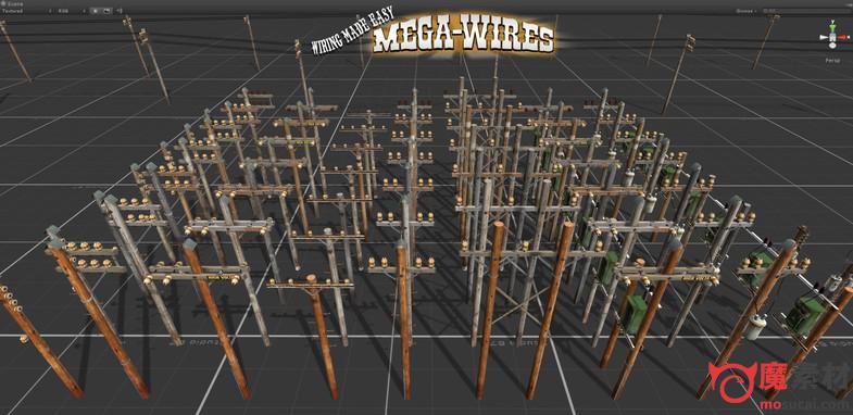 U3D 电线杆Mega Wires v1.07
