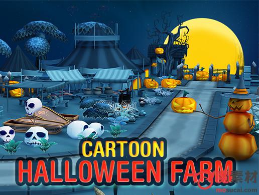 unity 3D卡通万圣节农场Cartoon Halloween Farm v1.0