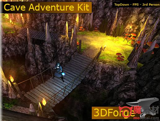 unity 3D洞穴探险 溶洞 环境资源包Cave Adventure Kit v1.9