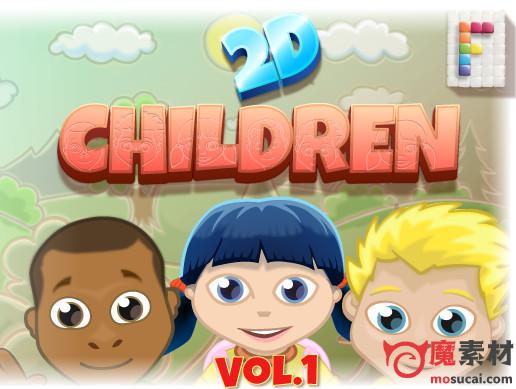 2D集合可以做成动画孩子Children 2D Vol. 1