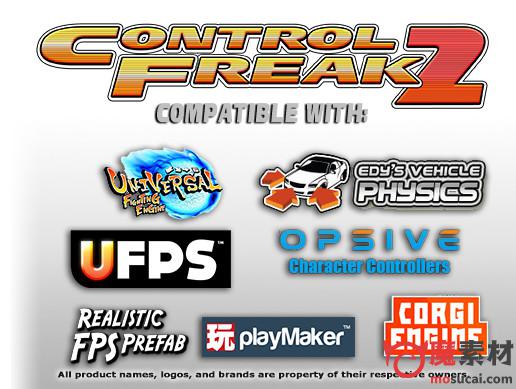 控制狂2是一个多平台输入系统,支持多点触控,加速度计,键盘,鼠标和游戏控制器Control Freak 2 – Touch Input Made Easy!