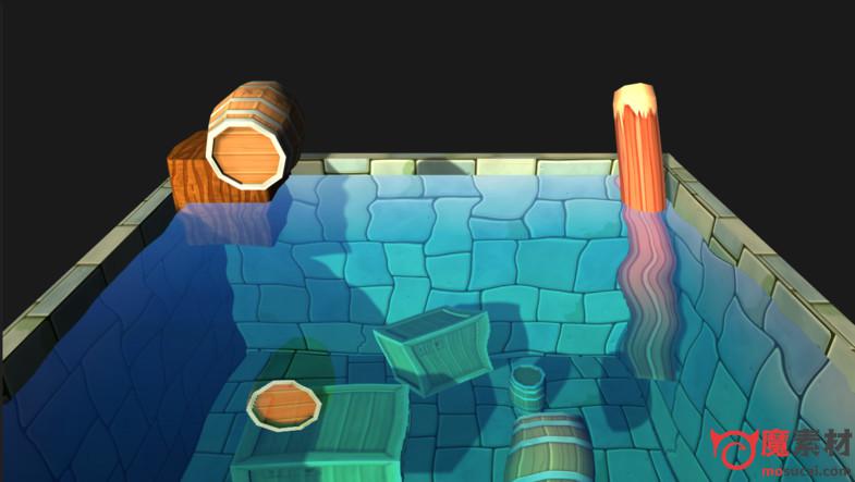 unity 3D 很逼真的水插件 有浮力视觉系统Cool Mobile Water v1.03
