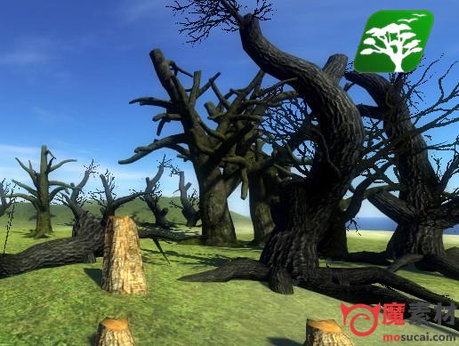 3D 枯树枯枝模型资源包 Destroyed Trees Pack