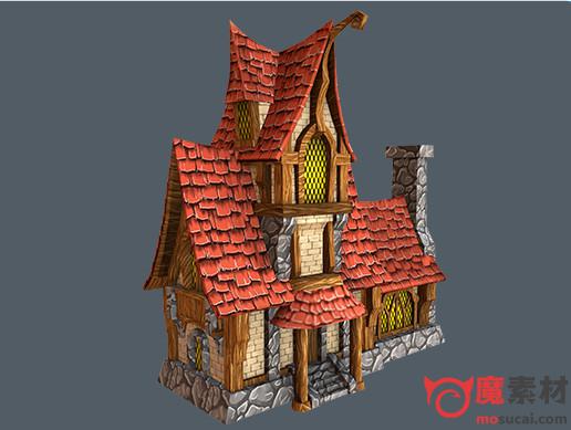 中世纪房子3D模型Fairytale House