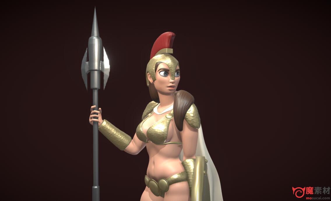希腊女战士3D模型资源Chloe Franck – Warrior