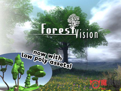 unity 森林场景环境内含树木 花草模型资源ForestVision