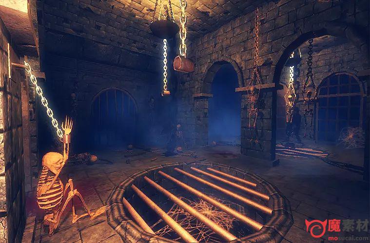 unity3D哥特式地牢环境场景资源包Gothic Dungeon Pack