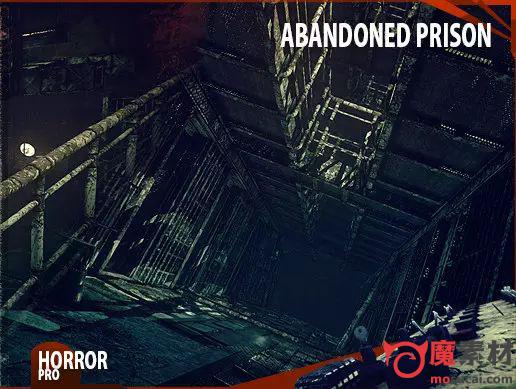 unity 3D 废弃工厂地牢场景环境资源包 HE – Abandoned Prison v1.0