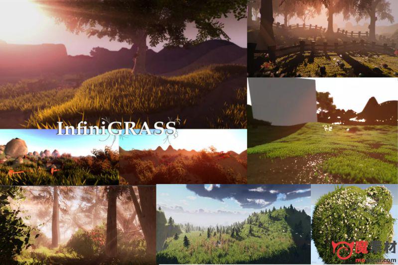 unity 超强大的写实草地系统插件InfiniGRASS – Next Gen Interactive Volume Grass v1.7.6