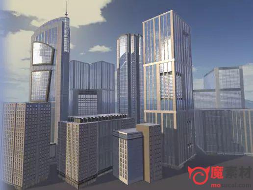 3D高楼大厦模型Modern Building Pack Vol 2