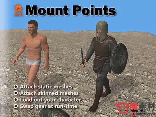 unity 挂载点插件工具Mount Points