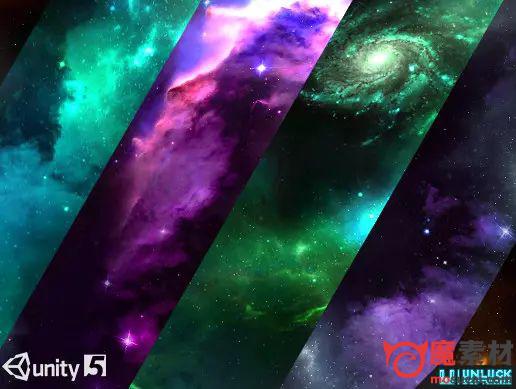 unity3D星云 宇宙 星空天空盒子资源包Nebula Skybox Pack v1.0 (Exported)