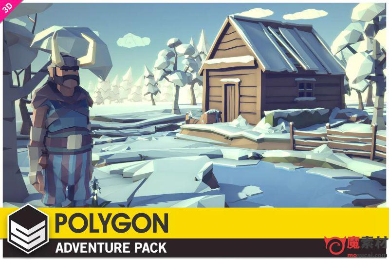 unity野外 冒险 森林 低边多边形资源包POLYGON – Adventure Pack