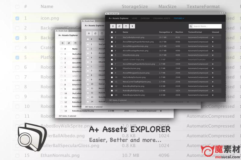 unity 资产管理器A+ Assets Explorer