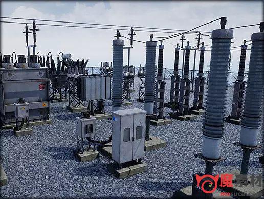 3D变电站电网模型资源Electric Substation Power Grid