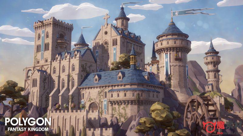 UE低边幻想王国卡通类场景资源包POLYGON – Fantasy Kingdom
